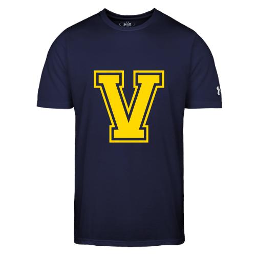 Letter V – Capital Athletic Alphabet Monogram - Under Armour Men's Athletic 2.0 T-Shirt