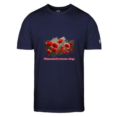 Remembrance Day with poppies - Under Armour Men's Athletic 2.0 T-Shirt