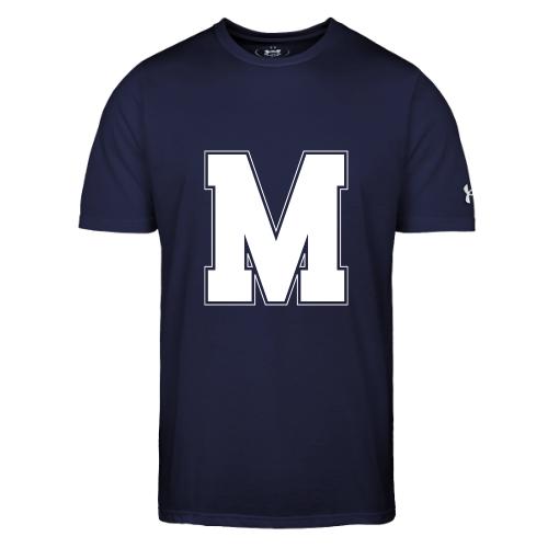 White Letter M – Varsity Alphabet Monogram - Under Armour Men's Athletic 2.0 T-Shirt
