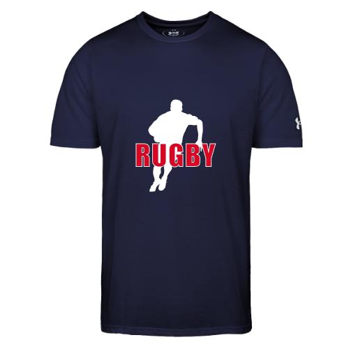 Bold Rugby Action Silhouette - Under Armour Men's Athletic 2.0 T-Shirt