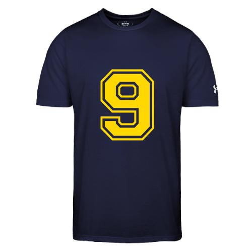 Number 9 in a classic athletic collegiate font - Under Armour Men's Athletic 2.0 T-Shirt
