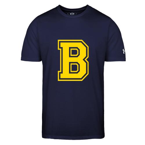 Letter B – Capital Athletic Alphabet Monogram - Under Armour Men's Athletic 2.0 T-Shirt