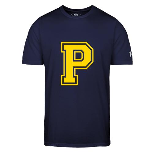 Letter P – Capital Athletic Alphabet Monogram - Under Armour Men's Athletic 2.0 T-Shirt
