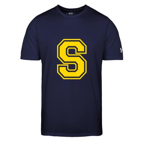 Letter S – Capital Athletic Alphabet Monogram - Under Armour Men's Athletic 2.0 T-Shirt