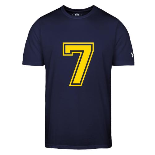 Number 7 in a classic athletic collegiate font - Under Armour Men's Athletic 2.0 T-Shirt