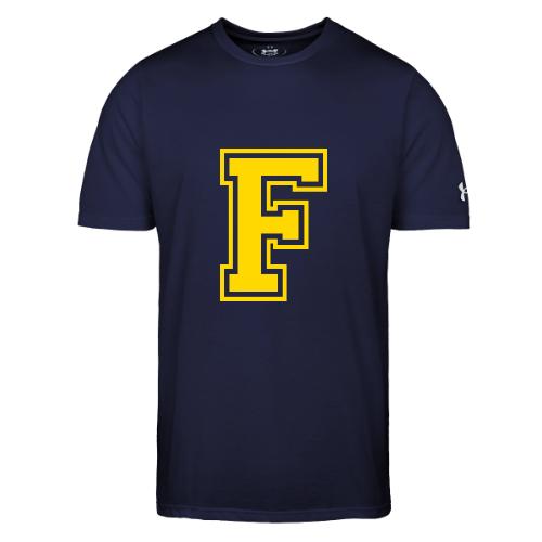Letter F – Capital Athletic Alphabet Monogram - Under Armour Men's Athletic 2.0 T-Shirt