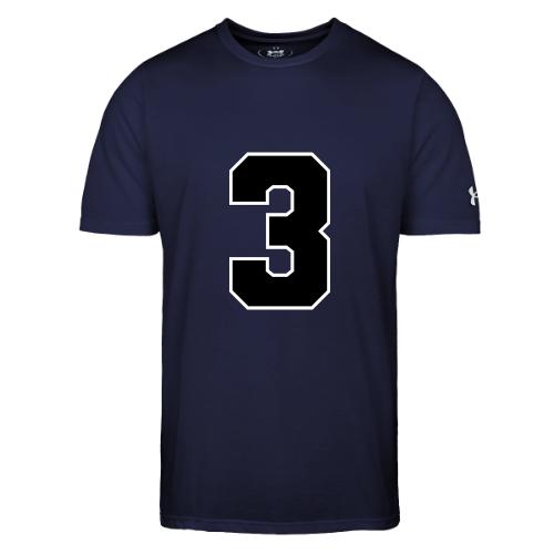 Varsity Number 3 Athletic Font - Under Armour Men's Athletic 2.0 T-Shirt