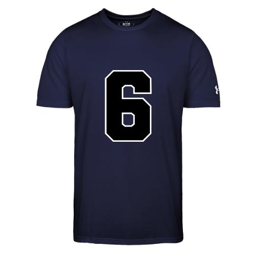 Varsity Number 6 Sports Font - Under Armour Men's Athletic 2.0 T-Shirt