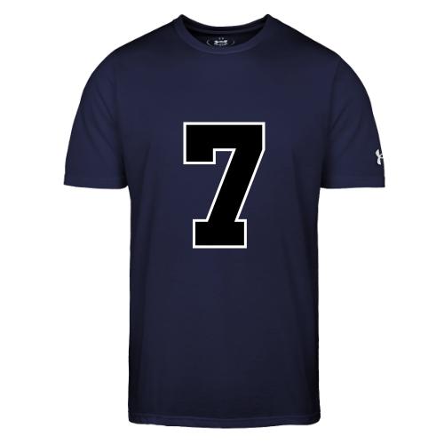 Varsity Number 7 Athletic Look - Under Armour Men's Athletic 2.0 T-Shirt
