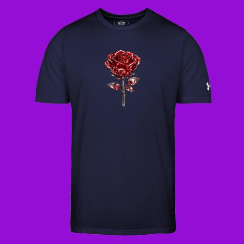 2 Set - Silver and Gold Roses - Under Armour Men's Athletic 2.0 T-Shirt