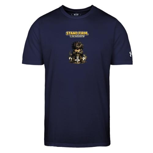 Stand Firm Chibi Warrior | 1 Peter 5:8-9 - Under Armour Men's Athletic 2.0 T-Shirt