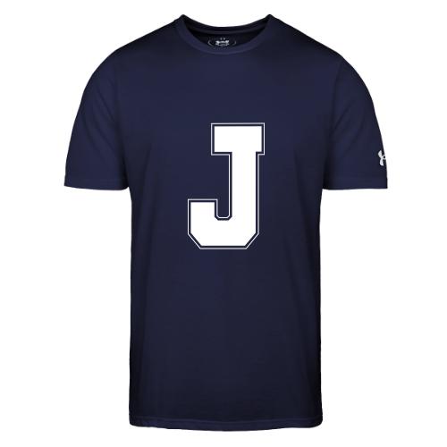 White Letter J – Varsity Alphabet Monogram - Under Armour Men's Athletic 2.0 T-Shirt