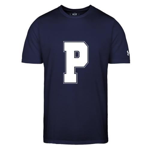 White Letter P – Varsity Alphabet Monogram - Under Armour Men's Athletic 2.0 T-Shirt