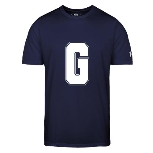 White Letter G – Varsity Alphabet Monogram - Under Armour Men's Athletic 2.0 T-Shirt