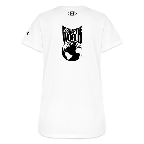 LS Swap the World (Front & Back) - Under Armour Women's Athletic 2.0 T-Shirt