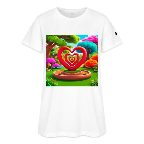Triple heart landscape, nature, love, happiness - Under Armour Women's Athletic 2.0 T-Shirt