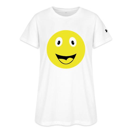 Yellow Happy Face Print - Under Armour Women's Athletic 2.0 T-Shirt