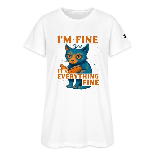 Funny Cat I’m Fine It’s Everything Fine– Retro tee - Under Armour Women's Athletic 2.0 T-Shirt