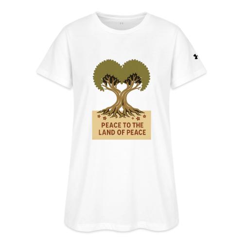 Peace To The Land Of Peace Tree Heart - Under Armour Women's Athletic 2.0 T-Shirt