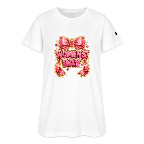 Cute Pink Bow Women’s Day Feminist Symbol - Under Armour Women's Athletic 2.0 T-Shirt