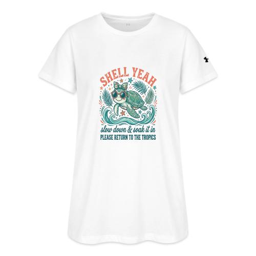 Shell Yeah Sea Turtle Beach Vibes - Under Armour Women's Athletic 2.0 T-Shirt