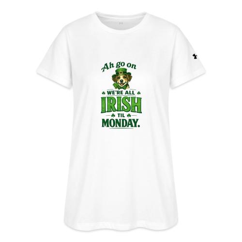 St. Patrick’s Day Dog T-Shirt – We’re All Irish - Under Armour Women's Athletic 2.0 T-Shirt