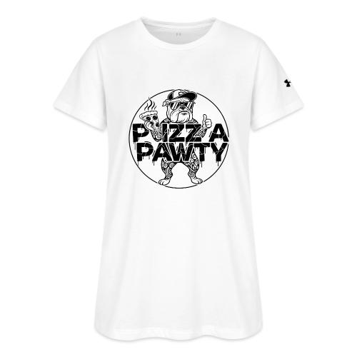 Pizza Pawty Bulldog T-Shirt | Funny Dog Pizza Tee - Under Armour Women's Athletic 2.0 T-Shirt