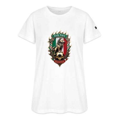 Italy Wolf Fury T-Shirt, Italian Flag Pride Gift - Under Armour Women's Athletic 2.0 T-Shirt