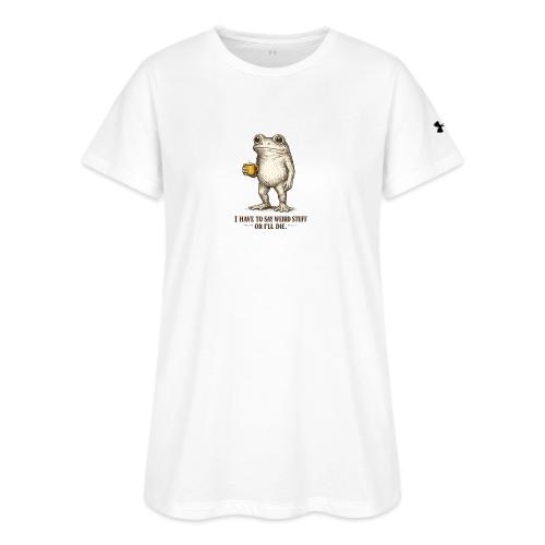 Weird Stuff Frog Coffee Humor - Under Armour Women's Athletic 2.0 T-Shirt