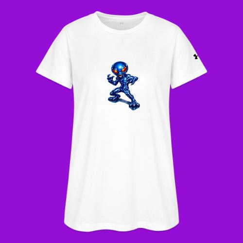 Angry Blue Alien - Under Armour Women's Athletic 2.0 T-Shirt