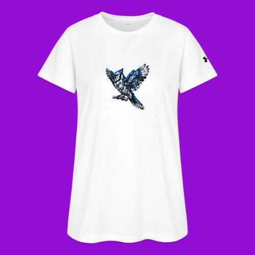 Silver Blue Jay Open Wing Perch - Under Armour Women's Athletic 2.0 T-Shirt