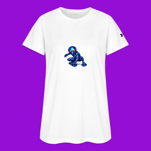 Blue Alien Crouch - Under Armour Women's Athletic 2.0 T-Shirt
