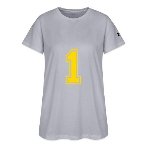 Number 1 in a classic athletic collegiate font - Under Armour Women's Athletic 2.0 T-Shirt