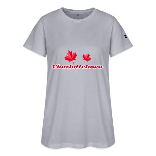 Charlottetown with two red maple leaves - Under Armour Women's Athletic 2.0 T-Shirt