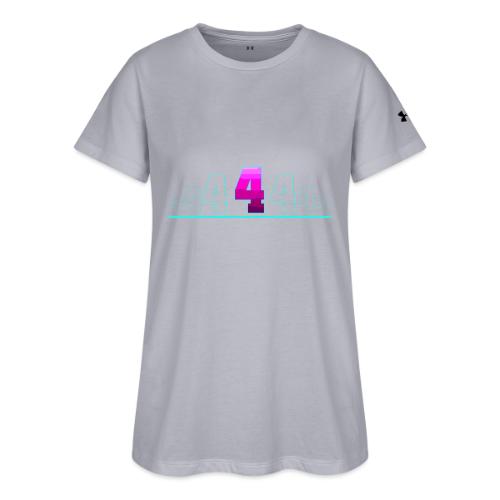 Number 4 in Magenta: Varsity Font - Under Armour Women's Athletic 2.0 T-Shirt