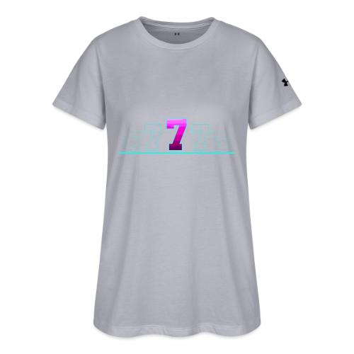 Number 7 in Magenta: Varsity Font - Under Armour Women's Athletic 2.0 T-Shirt