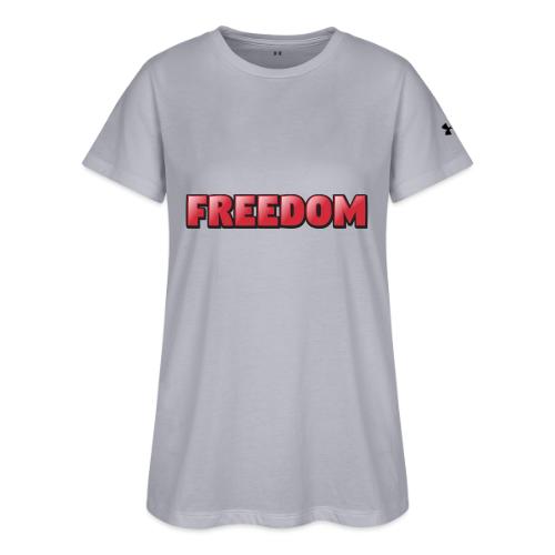 Freedom Bold 3D Word Art Design - Under Armour Women's Athletic 2.0 T-Shirt