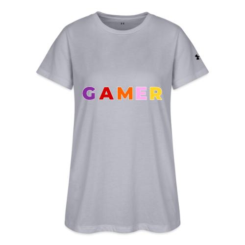 Multicolor GAMER Typography Design - Under Armour Women's Athletic 2.0 T-Shirt