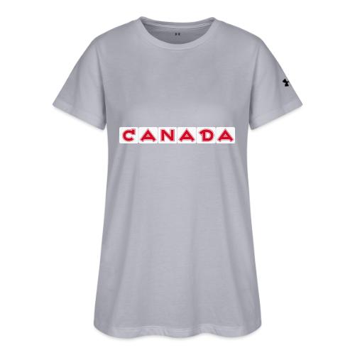 Canada, red letters on white background - Under Armour Women's Athletic 2.0 T-Shirt