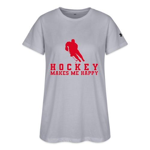 Hockey makes me happy - Under Armour Women's Athletic 2.0 T-Shirt