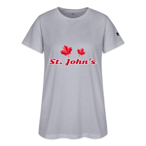 St. John's with two red maple leaves - Under Armour Women's Athletic 2.0 T-Shirt