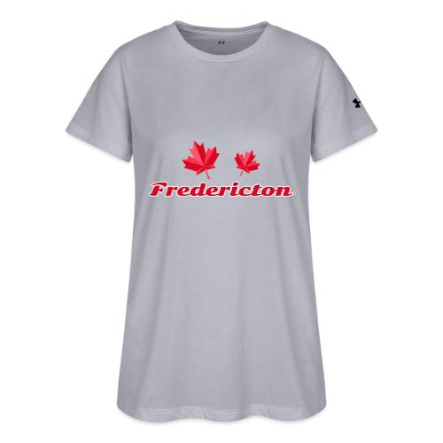 Fredericton with two red maple leaves - Under Armour Women's Athletic 2.0 T-Shirt