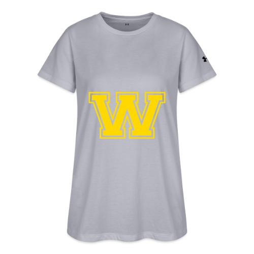 Letter W – Capital Athletic Alphabet Monogram - Under Armour Women's Athletic 2.0 T-Shirt