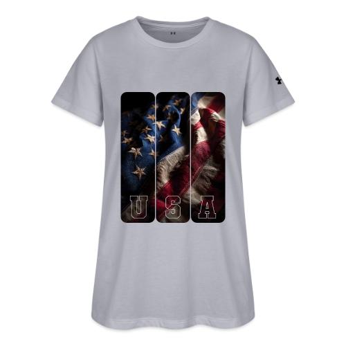 USA: Worn Stars and Stripes - Under Armour Women's Athletic 2.0 T-Shirt