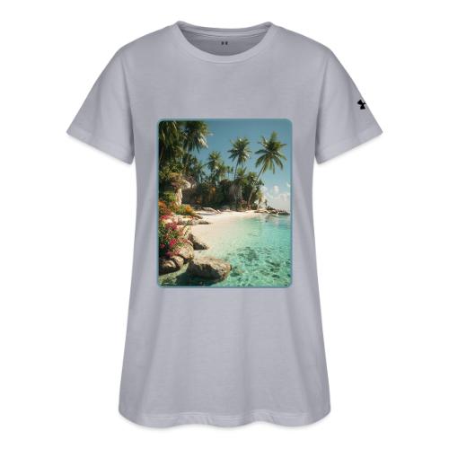 Serene Tropical Beach Floral Design - Under Armour Women's Athletic 2.0 T-Shirt