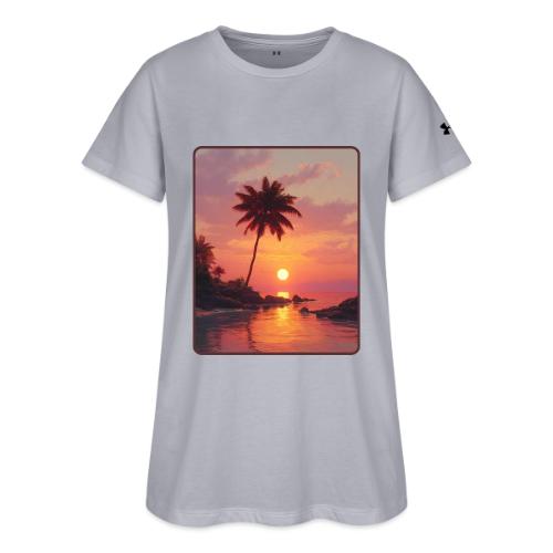 Tropical Beach Sunset Palm Design - Under Armour Women's Athletic 2.0 T-Shirt