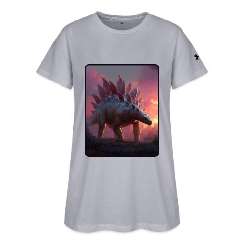Stegosaurus Sunset Forest Design - Under Armour Women's Athletic 2.0 T-Shirt