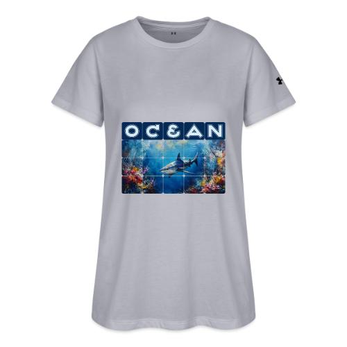 Ocean: Synthwave Shark - Under Armour Women's Athletic 2.0 T-Shirt