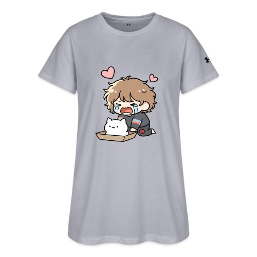 Crying Chibi Boy with Stray Cat - Under Armour Women's Athletic 2.0 T-Shirt