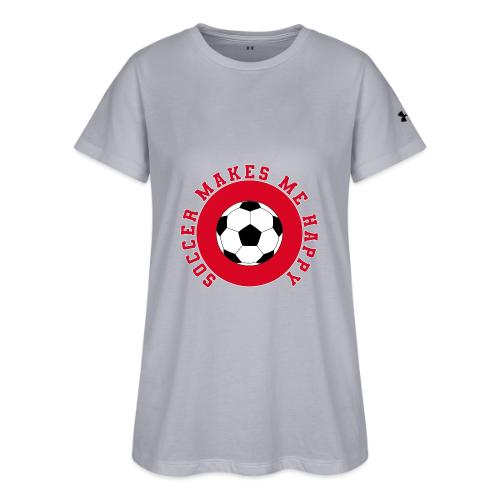 Soccer Makes Me Happy – Football Joy Graphic - Under Armour Women's Athletic 2.0 T-Shirt